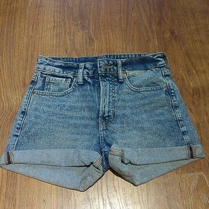 High-Rise Denim Short